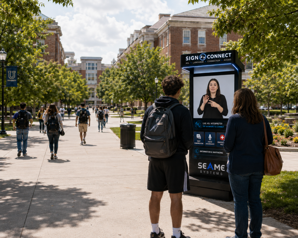 deaf university student